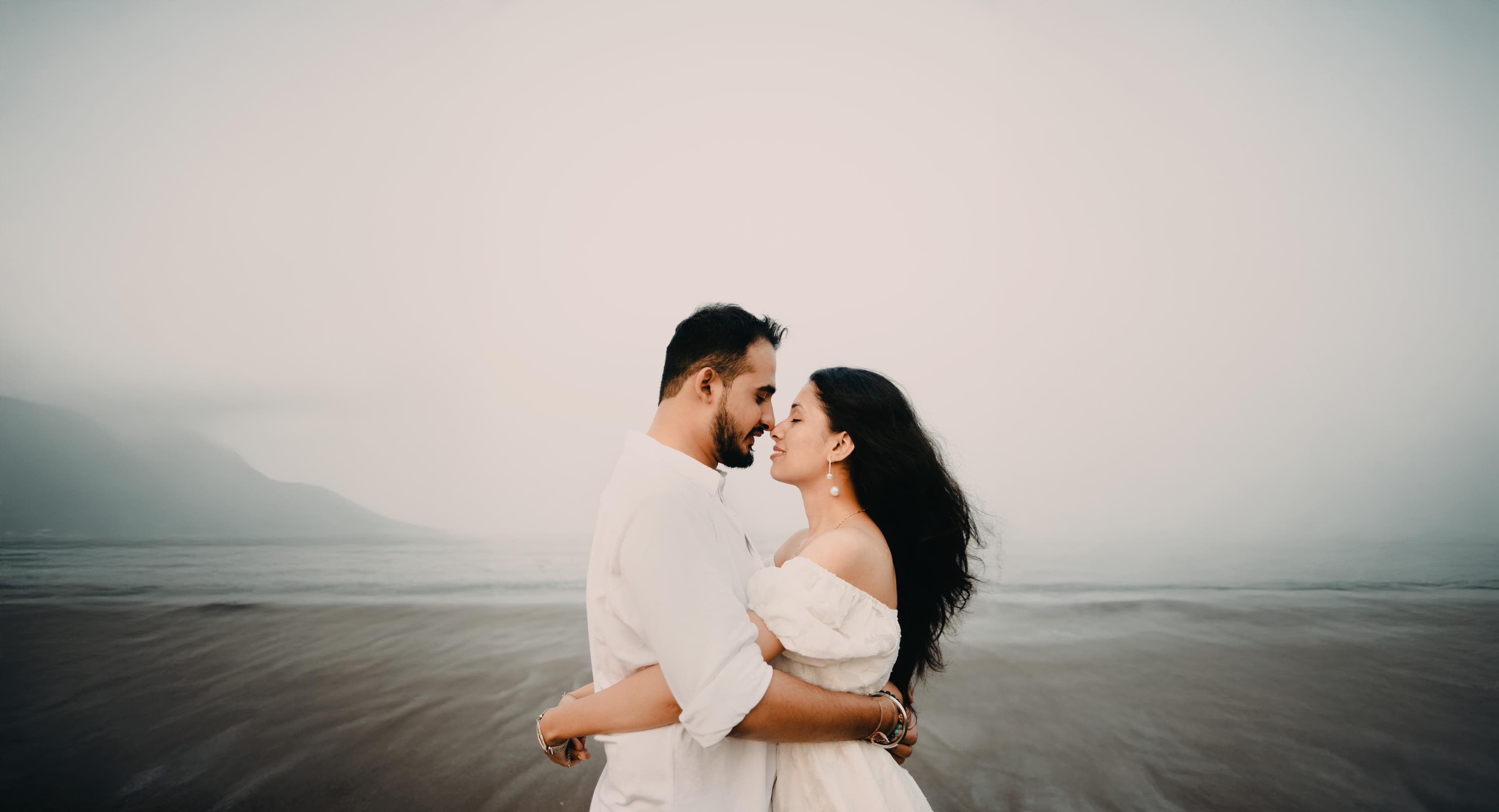 Post-wedding shoot on a beach
